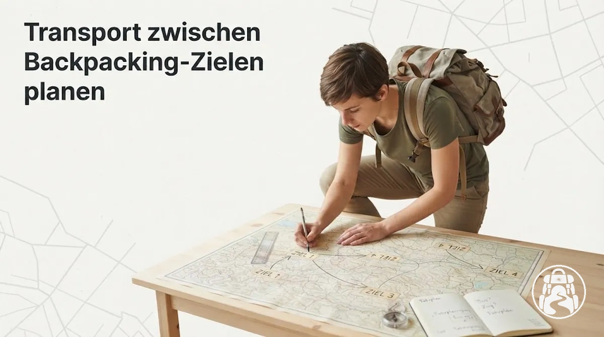 Planung des Transports zwischen Zielen eines Backpacking-Trips