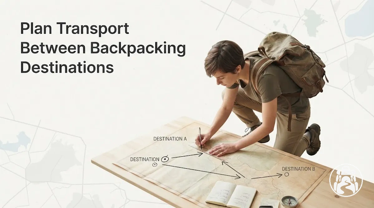 Transport planning between backpacking destinations
