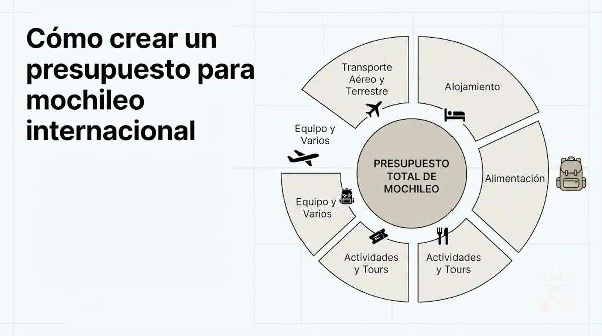 Planificación del presupuesto de mochileo según los principales gastos