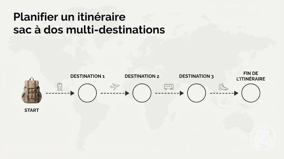 Planification d’un itinéraire en sac à dos à plusieurs destinations