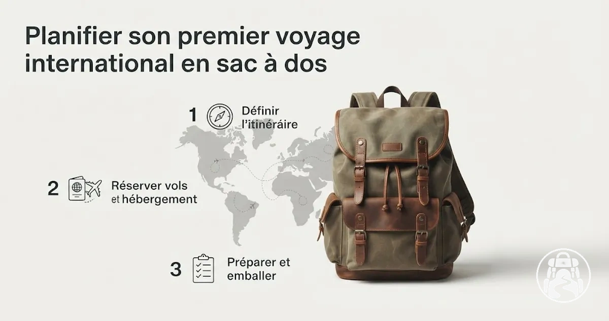 Étapes pour planifier un premier voyage international en sac à dos