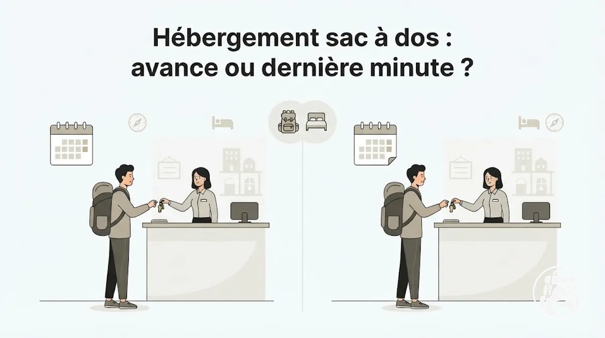 Options de réservation à l’avance et de dernière minute pour l’hébergement d’un voyage en sac à dos