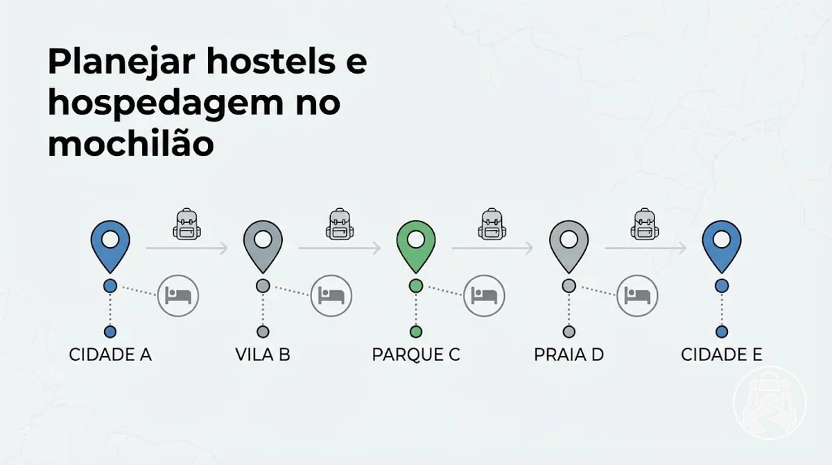 Planejamento de hostels e hospedagem para um mochilão