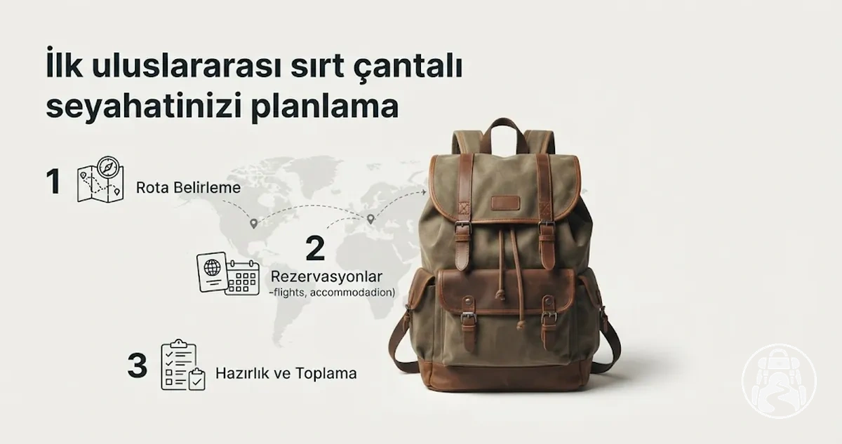 İlk uluslararası sırt çantalı seyahati planlama adımları
